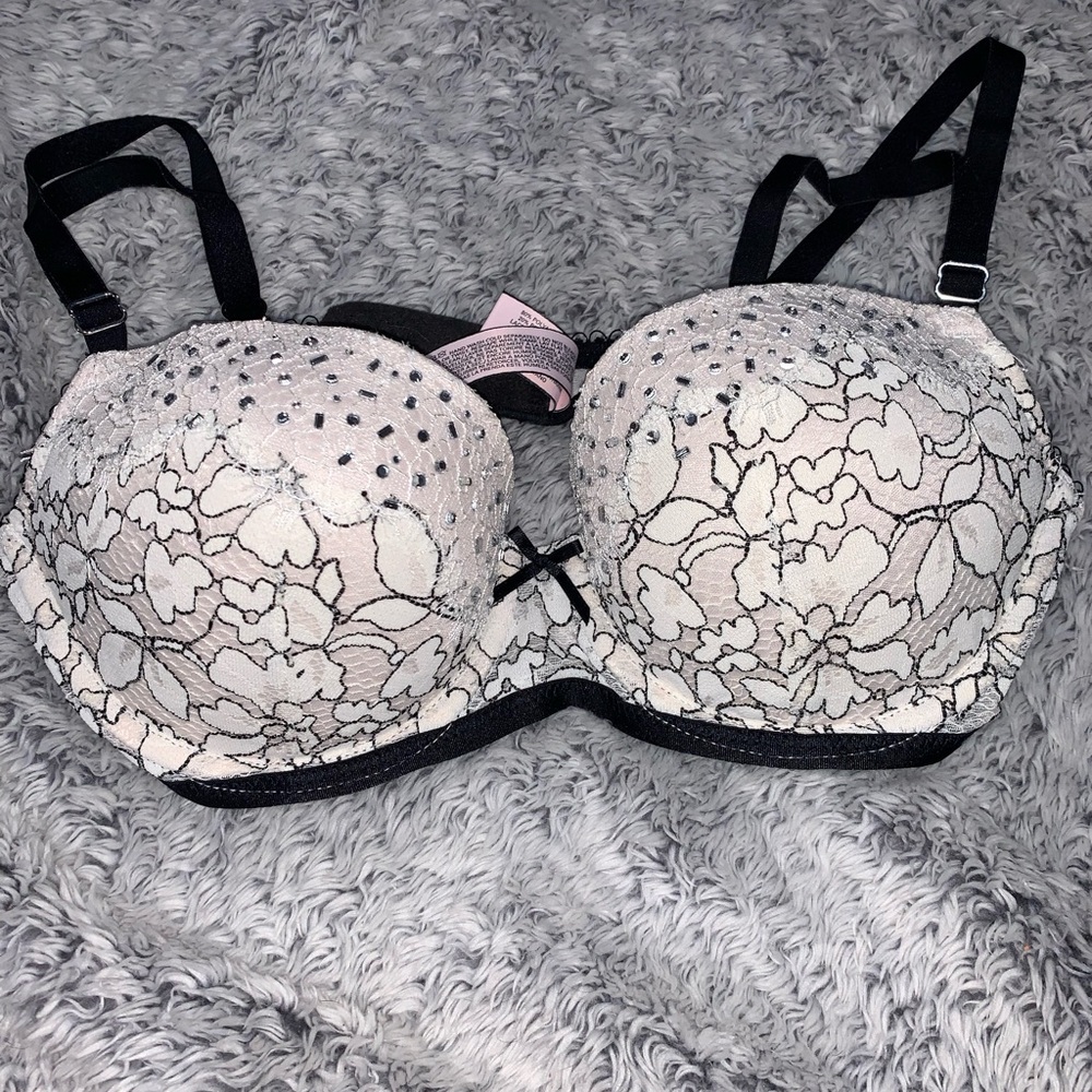 White sparkley bra